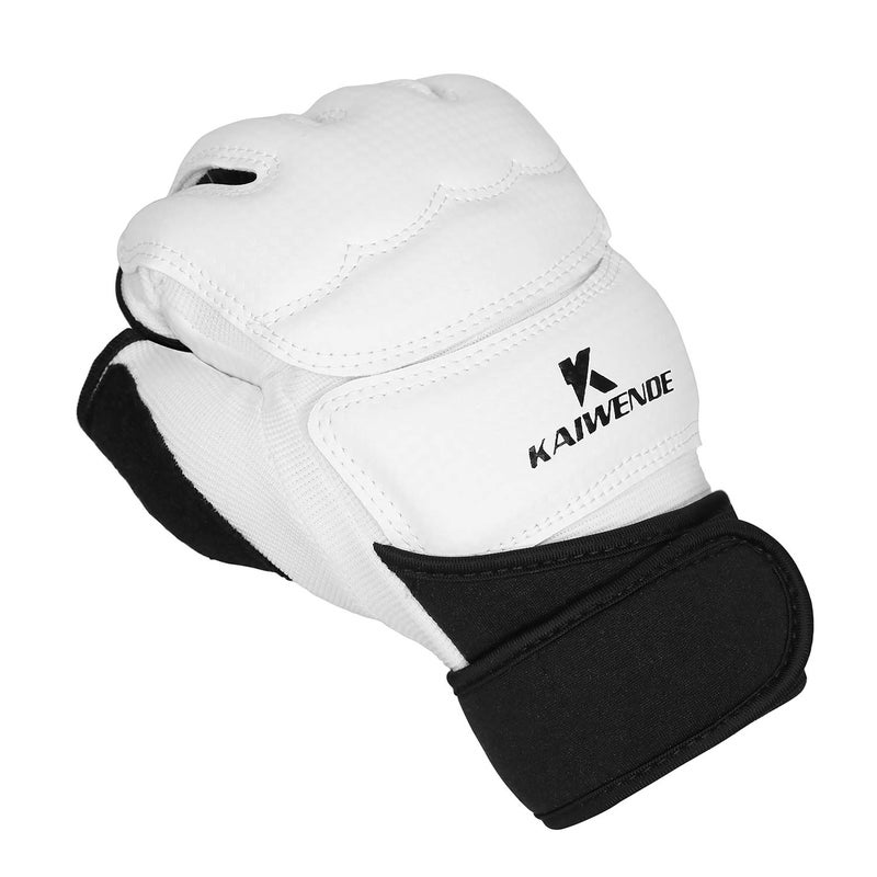 KAIWENDE Kickboxing Gloves(XS,S,M,L,XL,XXL)-Also Fit for Training Men,Women,Kids of MMA,Muay Thai, Martial Arts Taekwondo Sparring Boxing Gloves (White, XL) - Image 4
